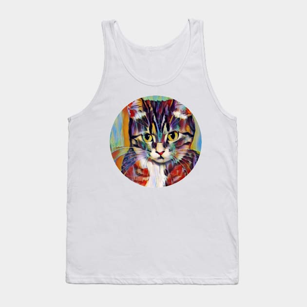 Cheerful floppy cat Tank Top by GoranDesign